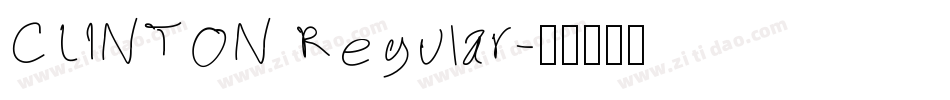 CLINTON Regular字体转换